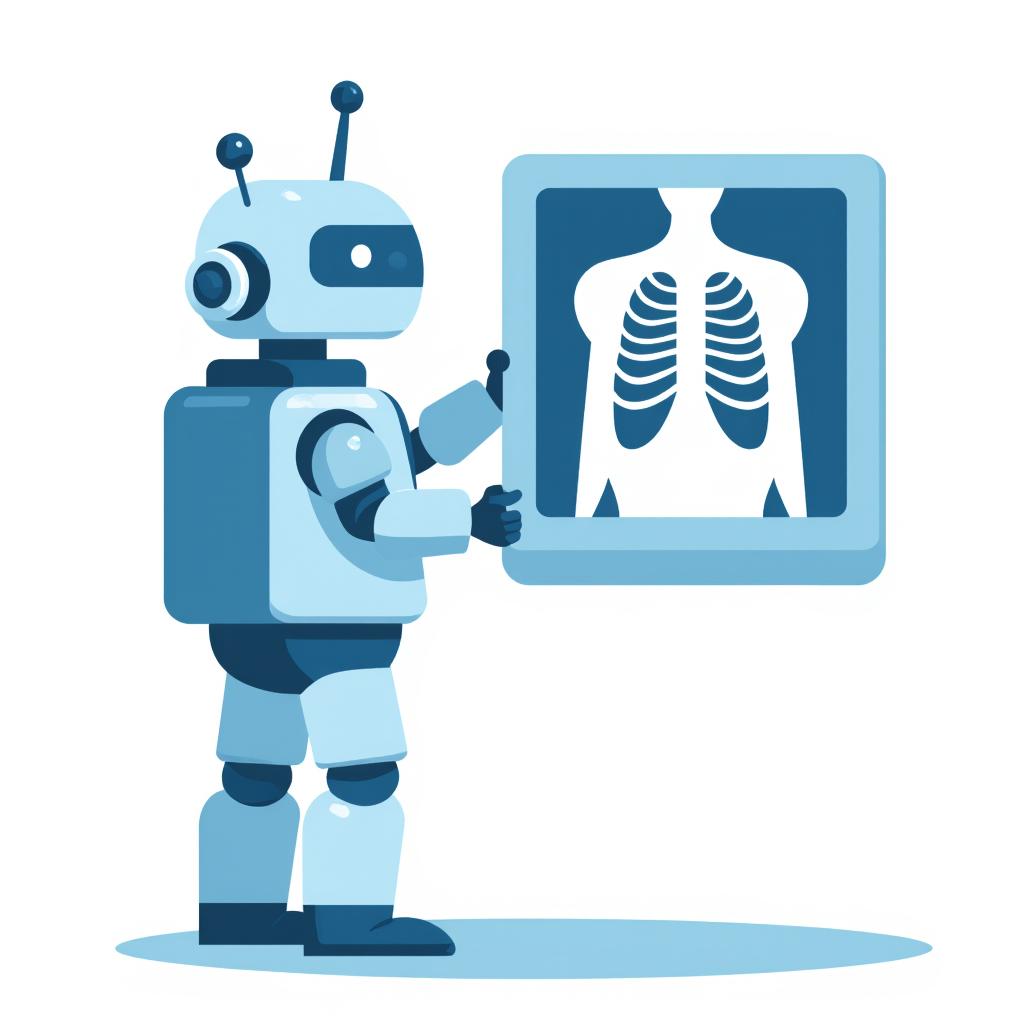 AI analyzing X-ray